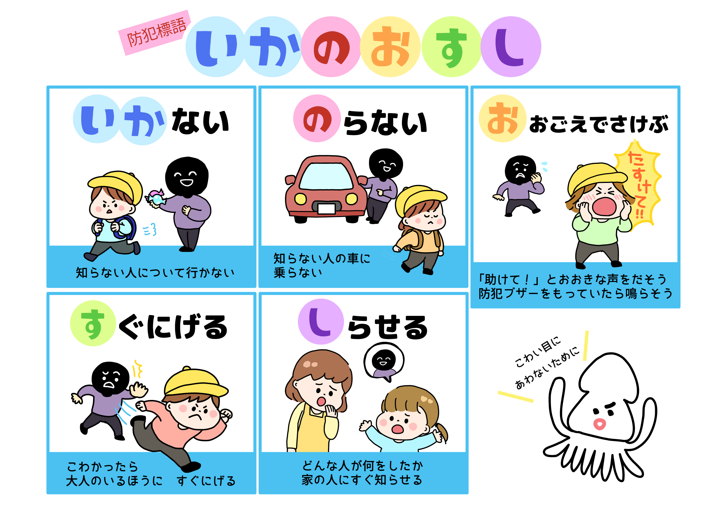 防犯標語いかのおすし